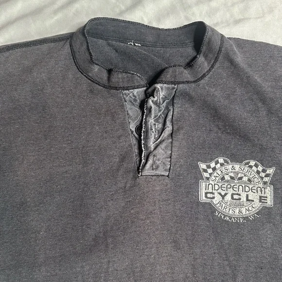 Vintage Harley-Davidson Charcoal Tee with Eagle Graphic - Picture 5 of 10